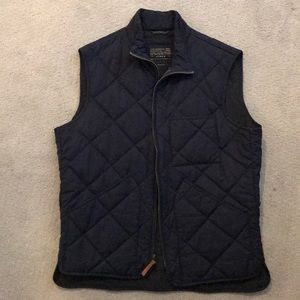 J Crew Quilted Men’s Vest - Navy - Size Medium